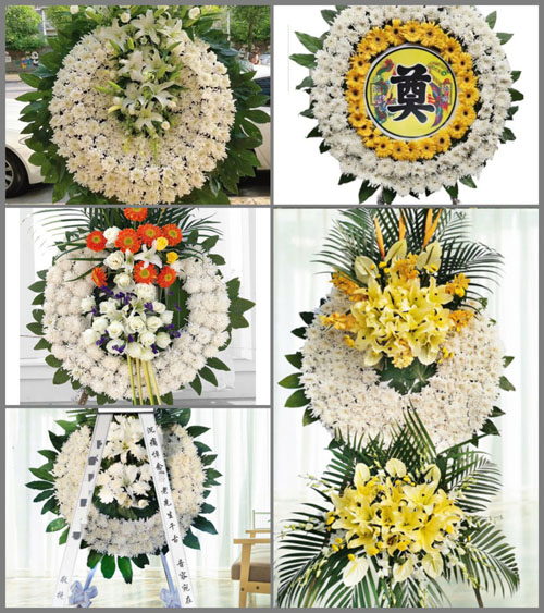 江西赣州石城县小松镇许坊村花圈速递