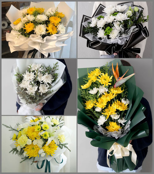 江西赣州石城县小松镇许坊村白事花束代送